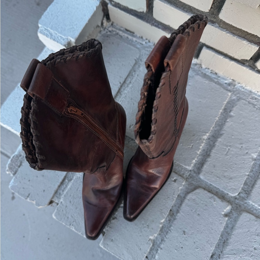 Steve Madden Dark Brown Heeled Boots - Picture 5 of 5